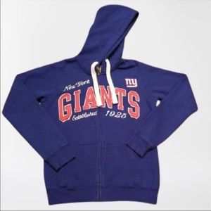 NY Giants Zip Up Hoodie Size S